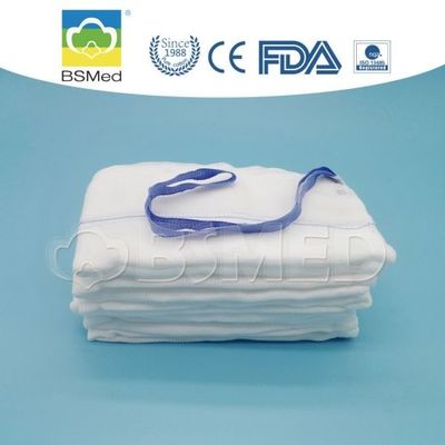 비생성 랩 스폰지 랩 로토미 랩 스폰지 엑스레이 가시 라인 고 흡수성 면과 블루 루프 일반 개방형 수술