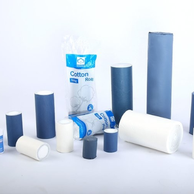 100% 천연 면으로 만든 부드러운 일회용 흡수성 의료용 솜, 치과용 의료 등급, CE, ISO13485, FDA 인증서 포함, OEM 맞춤 제작 지원